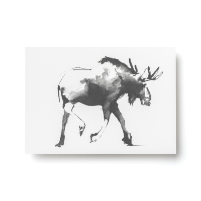 elk forest greetings postcard art print by teemu jarvi