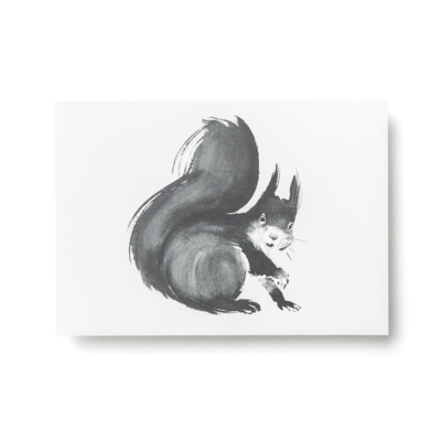squirrel postcard art print by teemu jarvi