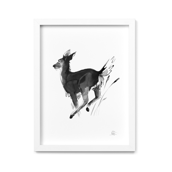 White tailed deer fine art print