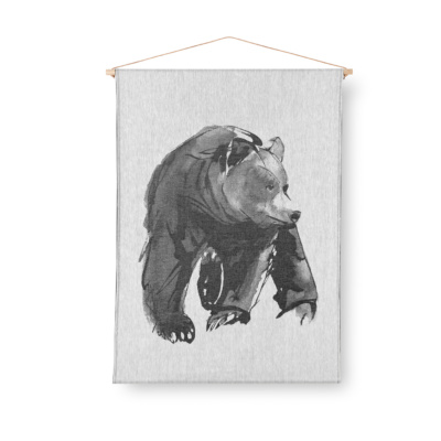 bear art textile by teemu jarvi