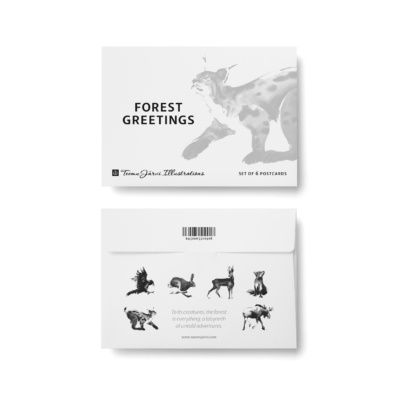 Forest greetings postcard