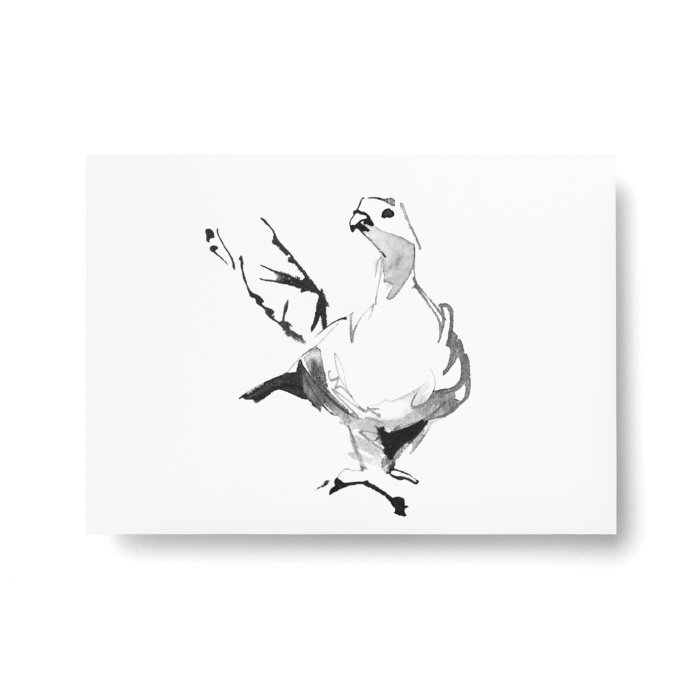 grouse postcard art print by teemu jarvi