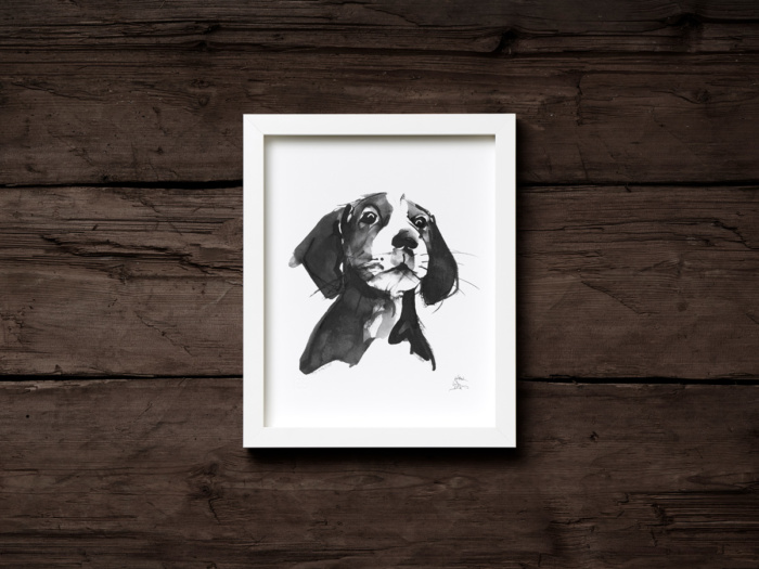 Hound dog fine art print