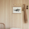 Black & white zander wall decor