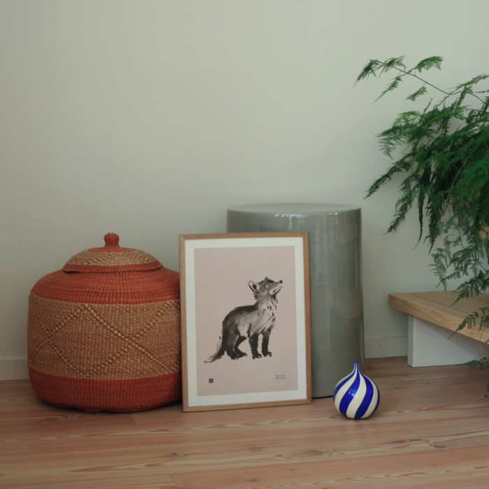 Pink Fox Cub wall decor