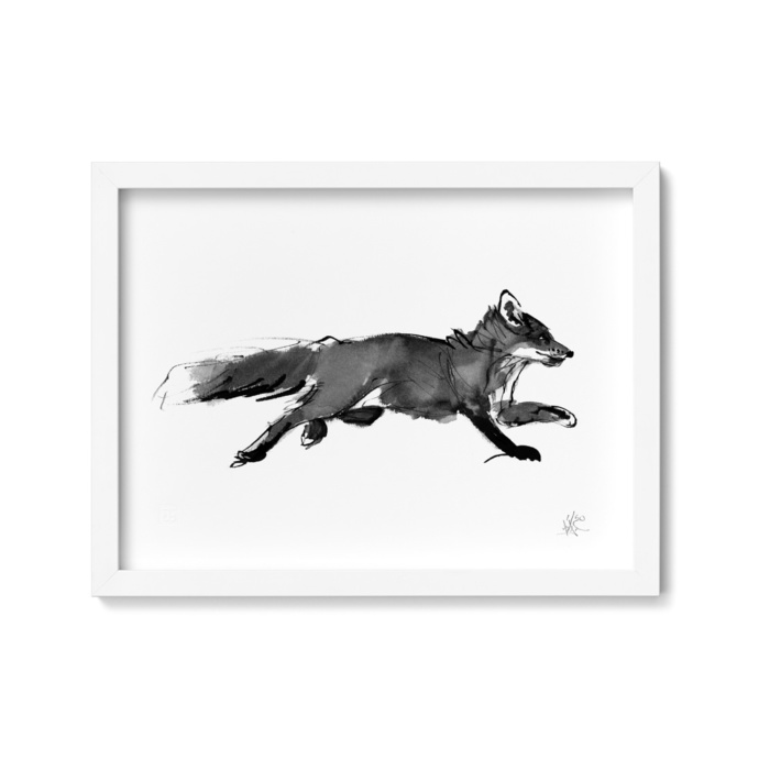Adventurous fox fine art print