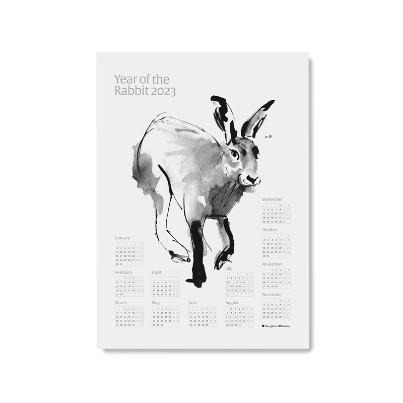 Year of the Rabbit 2023 -julistekalenteri