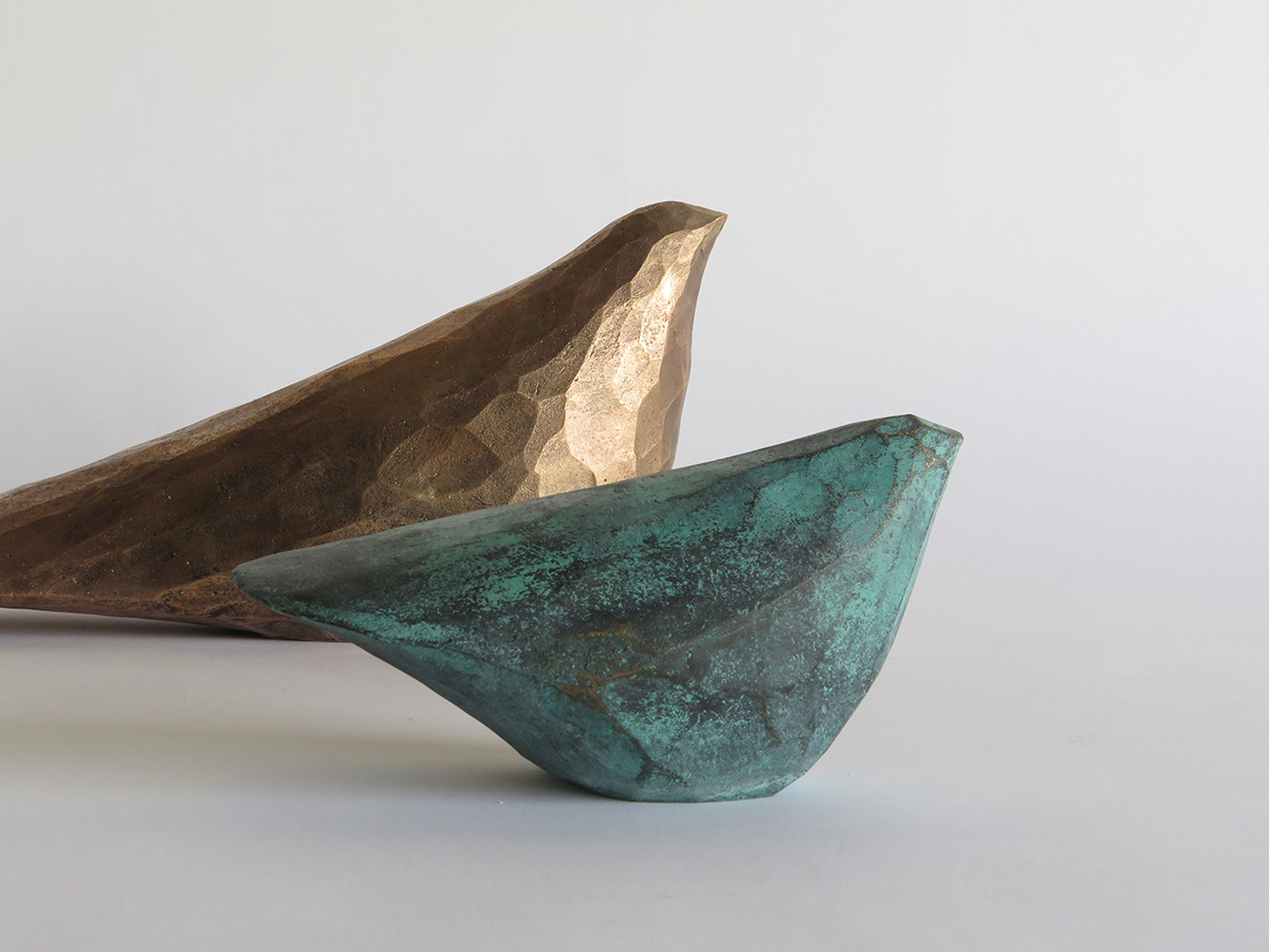 Sielulintu, pieni - pronssi, vihreä patina