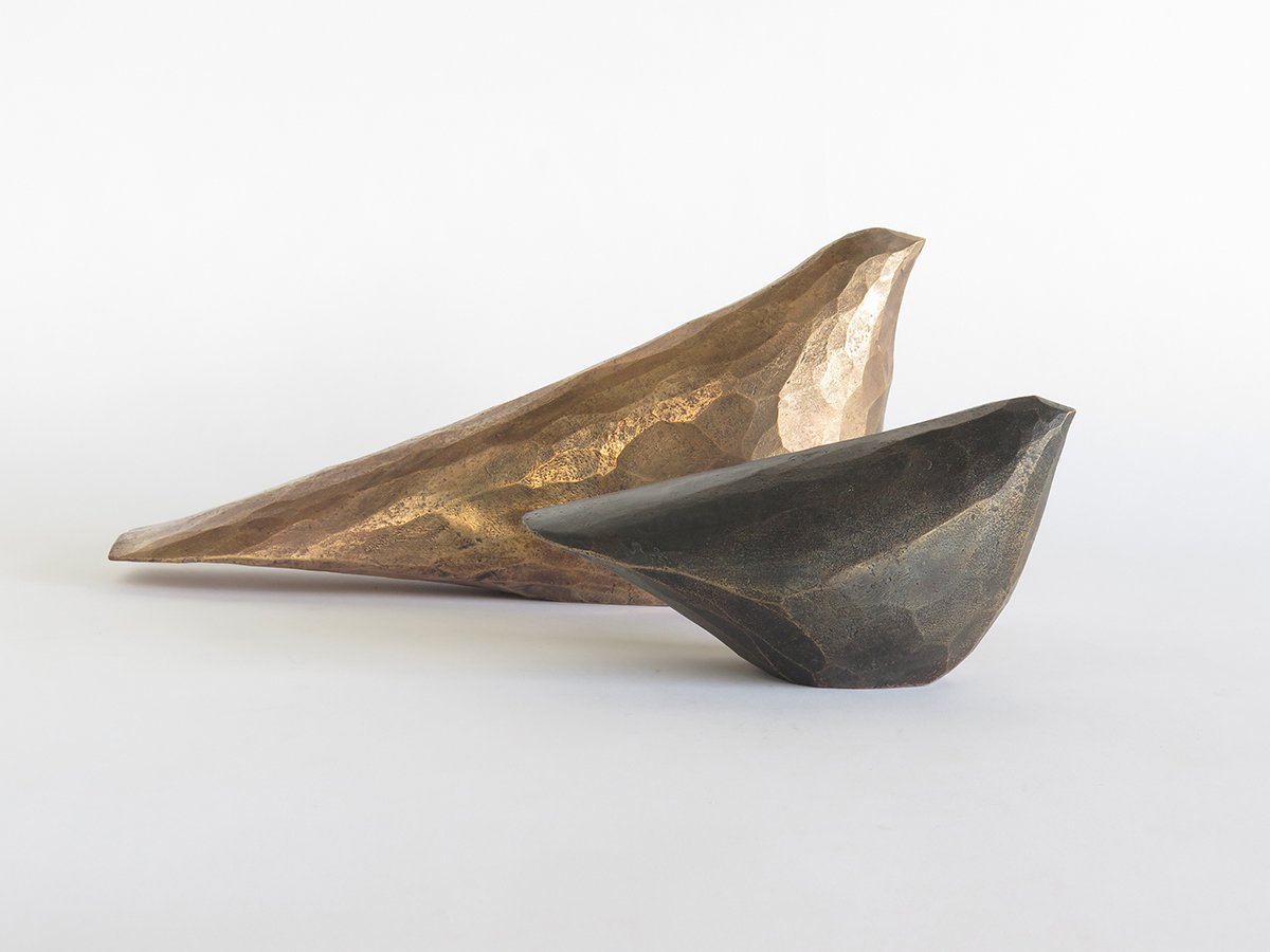 Sielulintu, pieni - pronssi, musta patina