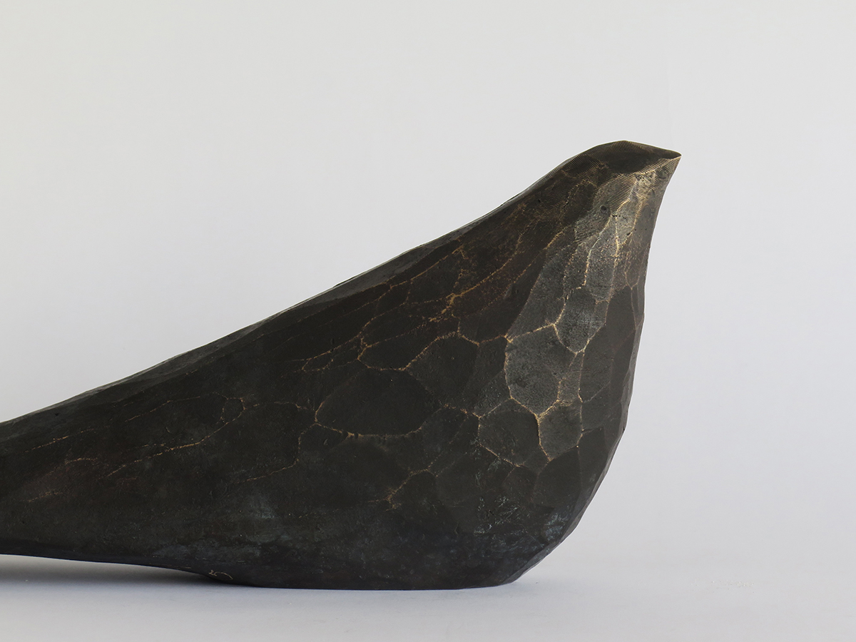 Sielulintu, iso - pronssi, musta patina