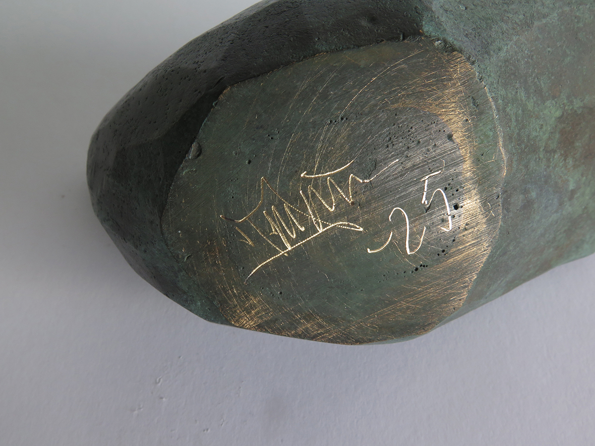 Sielulintu, pieni - pronssi, vihreä patina